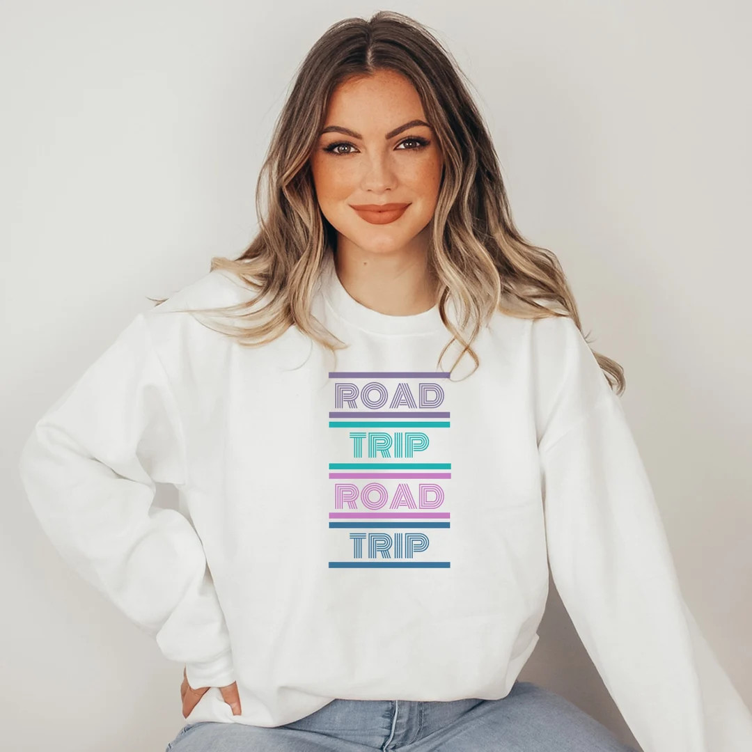 Retro Road Trip Sweatshirt Weekend Road Trip RV Vacation - Etsy | Etsy (US)