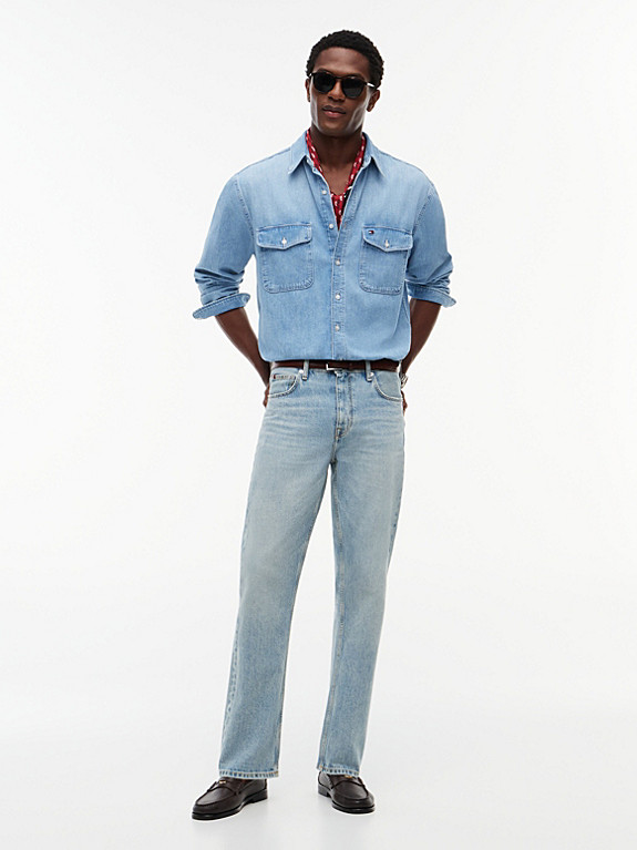 Relaxed Fit Jeanshemd mit Fade-Effekt | Tommy Hilfiger (DE)