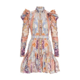 Cosmic Swirl Floral Mini Dress | ZIMMERMANN (APAC)