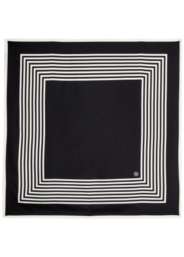 Striped-print silk scarf | Harvey Nichols
