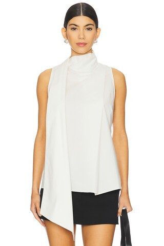 EAVES Noam Poplin Top in Chalk from Revolve.com | Revolve Clothing (Global)