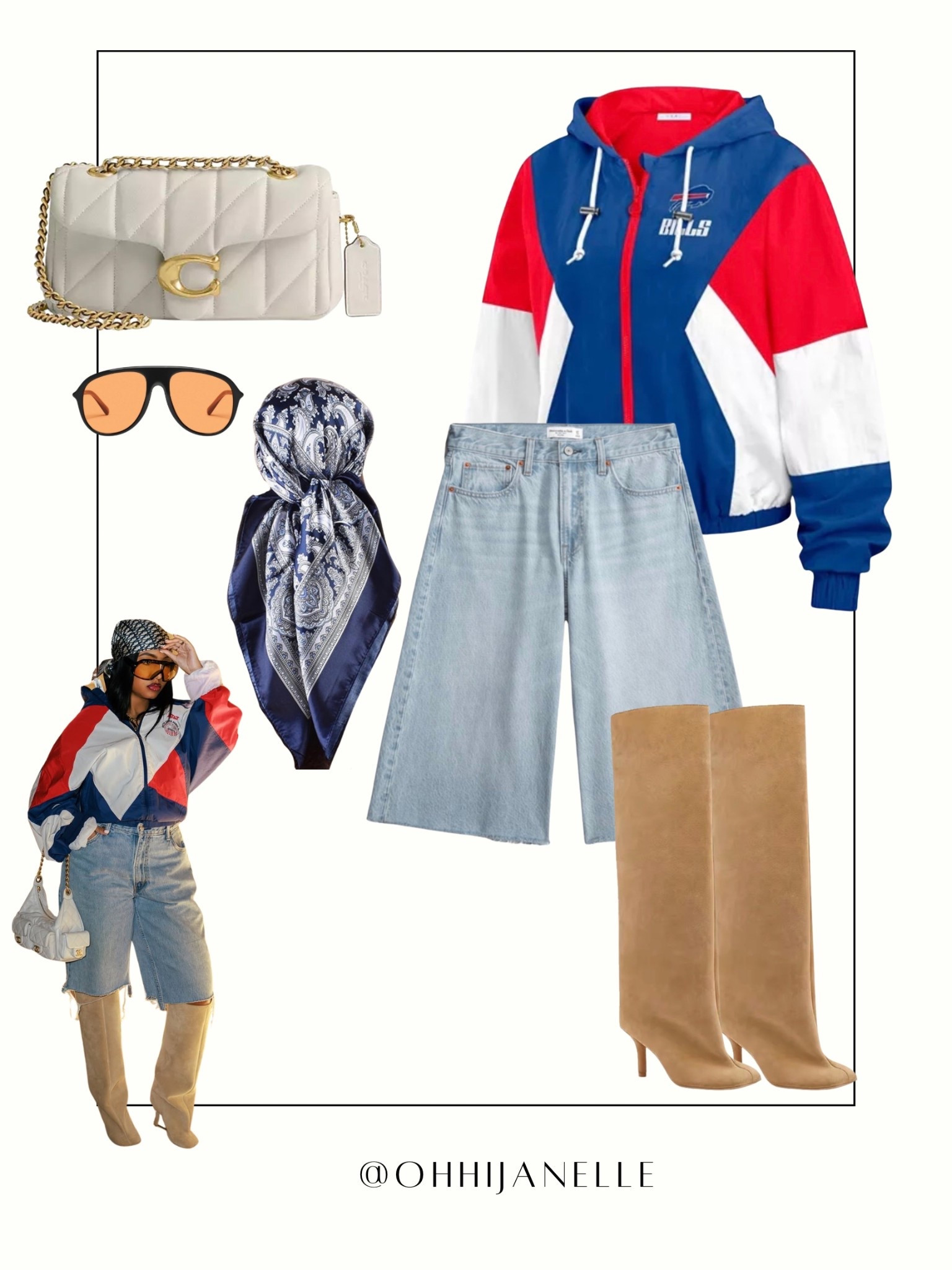 Recreated this fire look from @miayshaa and I ate it up fr 😌🔥
Sporty on top, denim in the middle, baddie boots at the bottom — the vibe is giving effortless flex.
Linked everything so you can steal the look too. 👢👜💙❤️

outfit inspo, winter outfit, denim style, sporty chic, recreating outfits, celeb outfit inspo, aesthetic fashion, street style, ootd ideas, fall outfit ideas, knee high boots outfit, bomber jacket outfit, fashion moodboard, outfit recreation, casual chic style, neutral accessories, fashion collage

#LTKootd