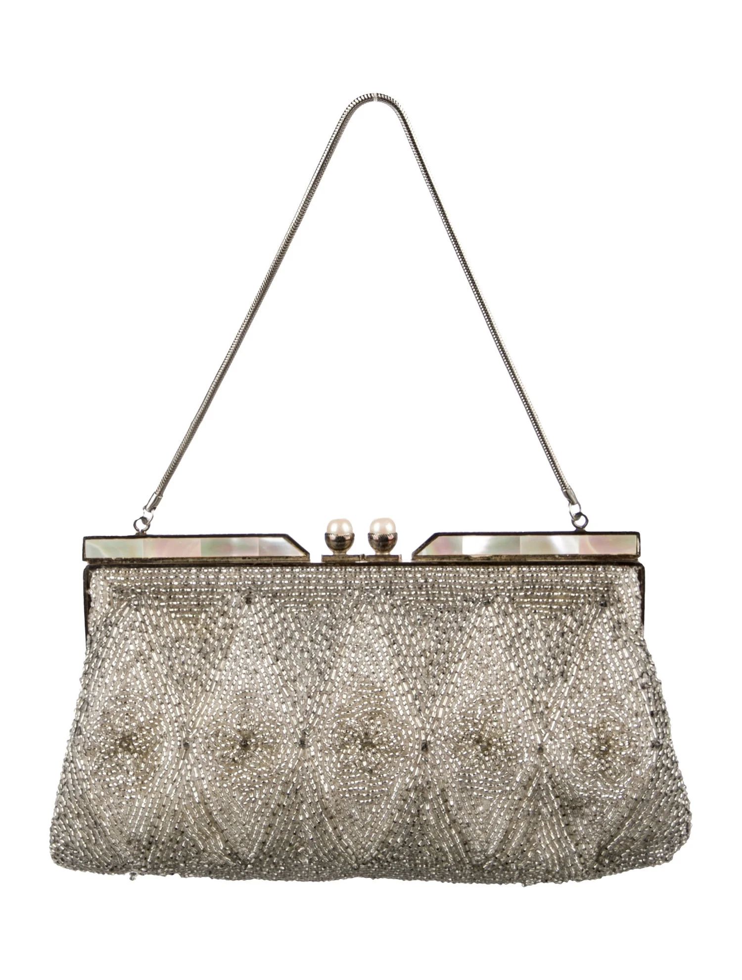 Embellished Chain-Link Handle Bag | The RealReal