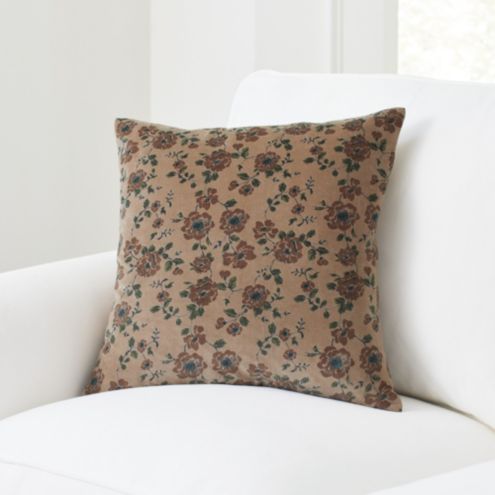 Lorette Floral Velvet Pillow | Ballard Designs, Inc.