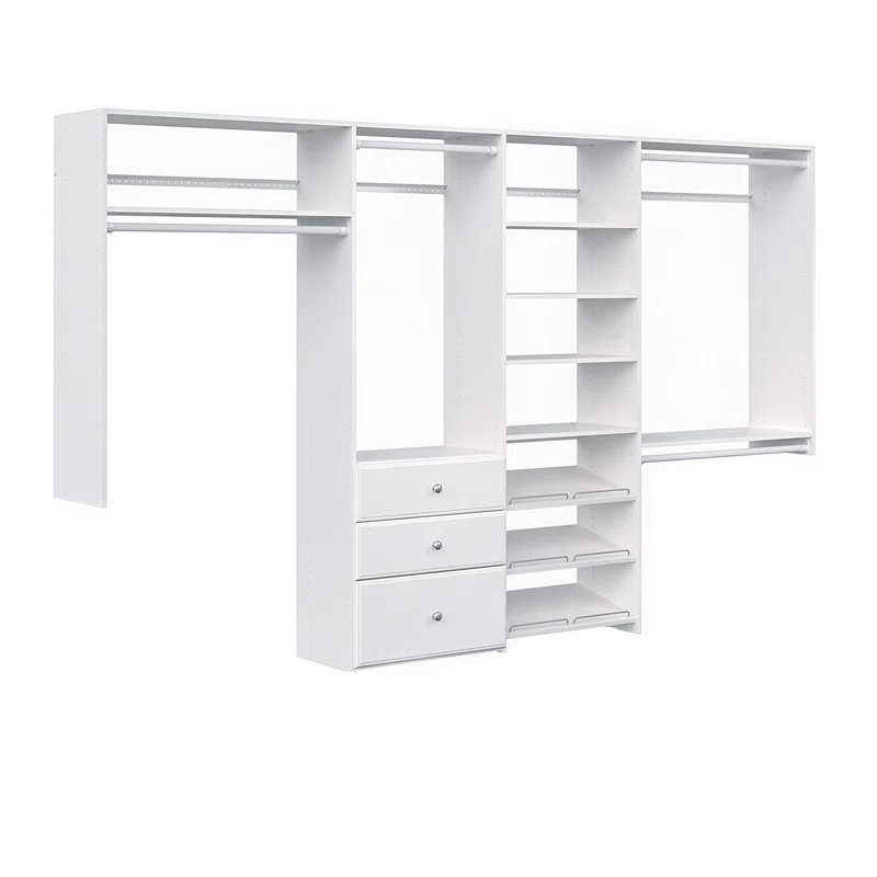 72" W - 120" W Closet System Reach-In Sets | Wayfair North America