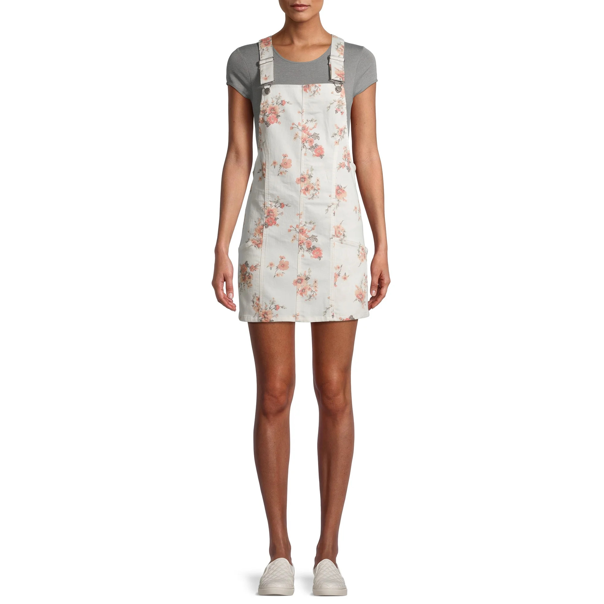 No Boundaries Juniors' Pinafore Dress | Walmart (US)