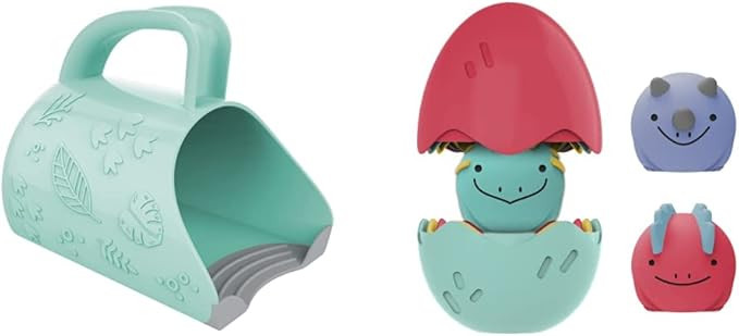 Dr. Brown's CleanUp Dino-Pour Bath Rinse Cup, 0m+ with Dr. Brown's CleanUp Float & Hatch Dino Egg... | Amazon (US)