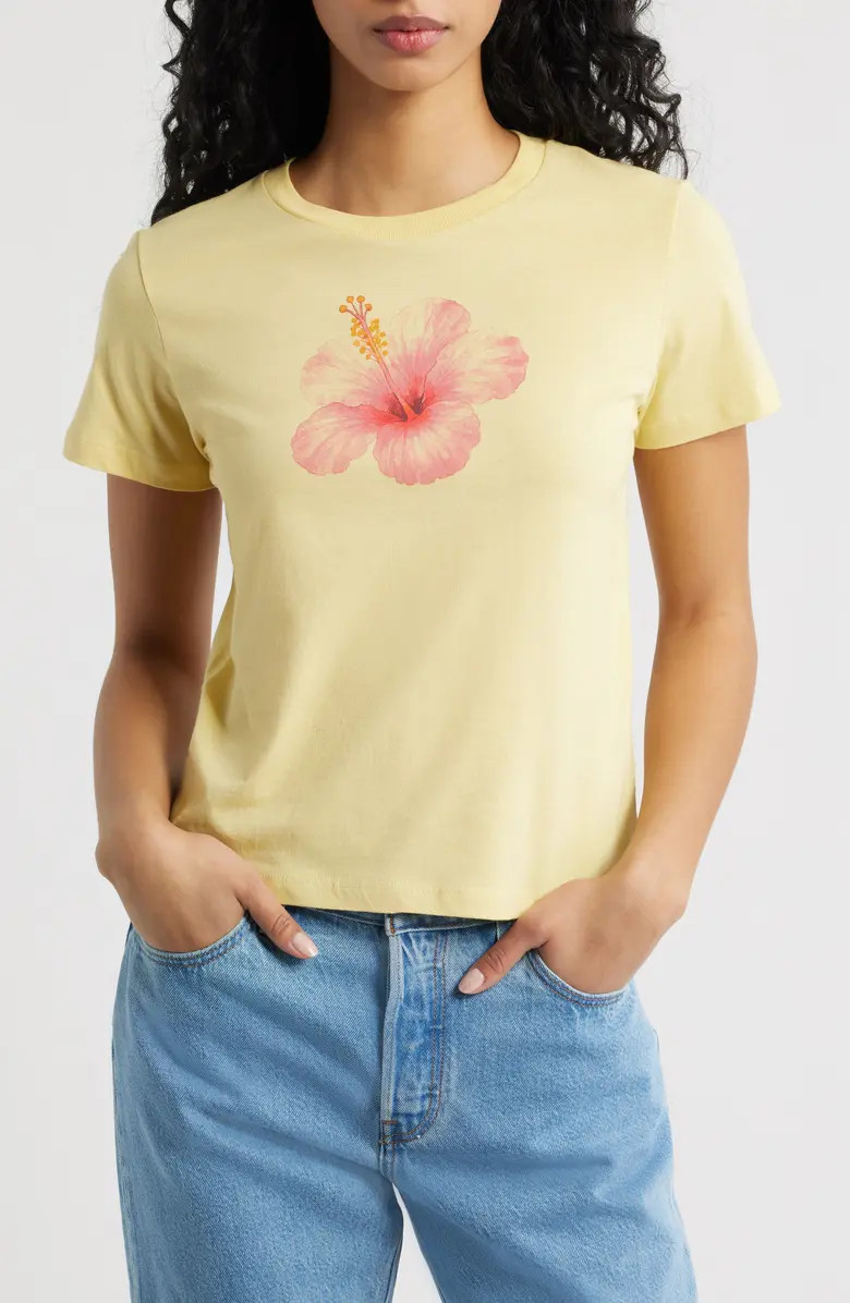 Hibiscus Cotton Graphic T-Shirt | Nordstrom