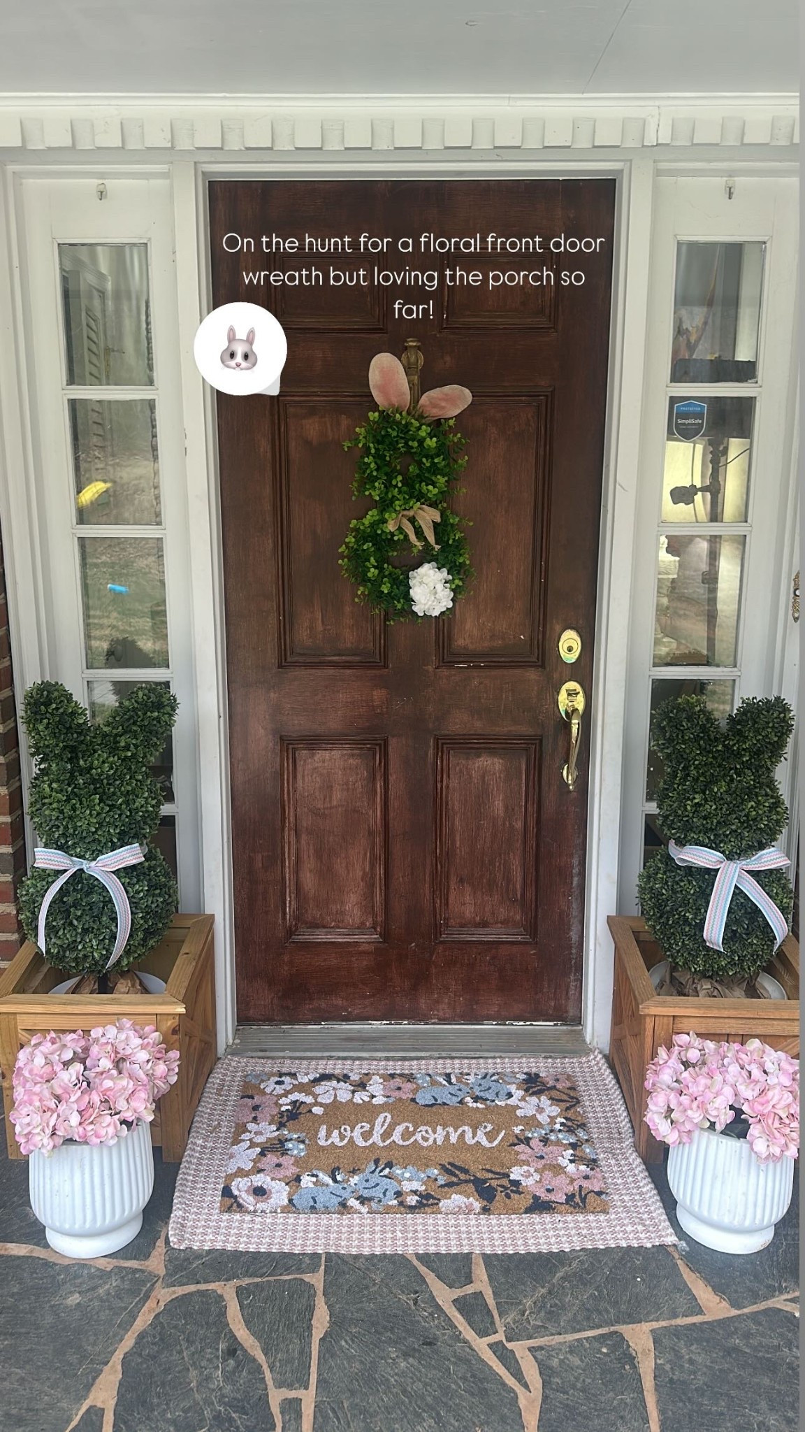 Spring front porch decor! The ribbon on the bunny topiary was the perfect touch!


#LTKFindsUnder50 #LTKHome #LTKSeasonal