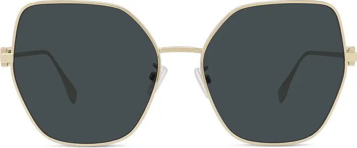 Fendi The Fendi Baguette 59mm Butterfly Sunglasses | Nordstrom | Nordstrom
