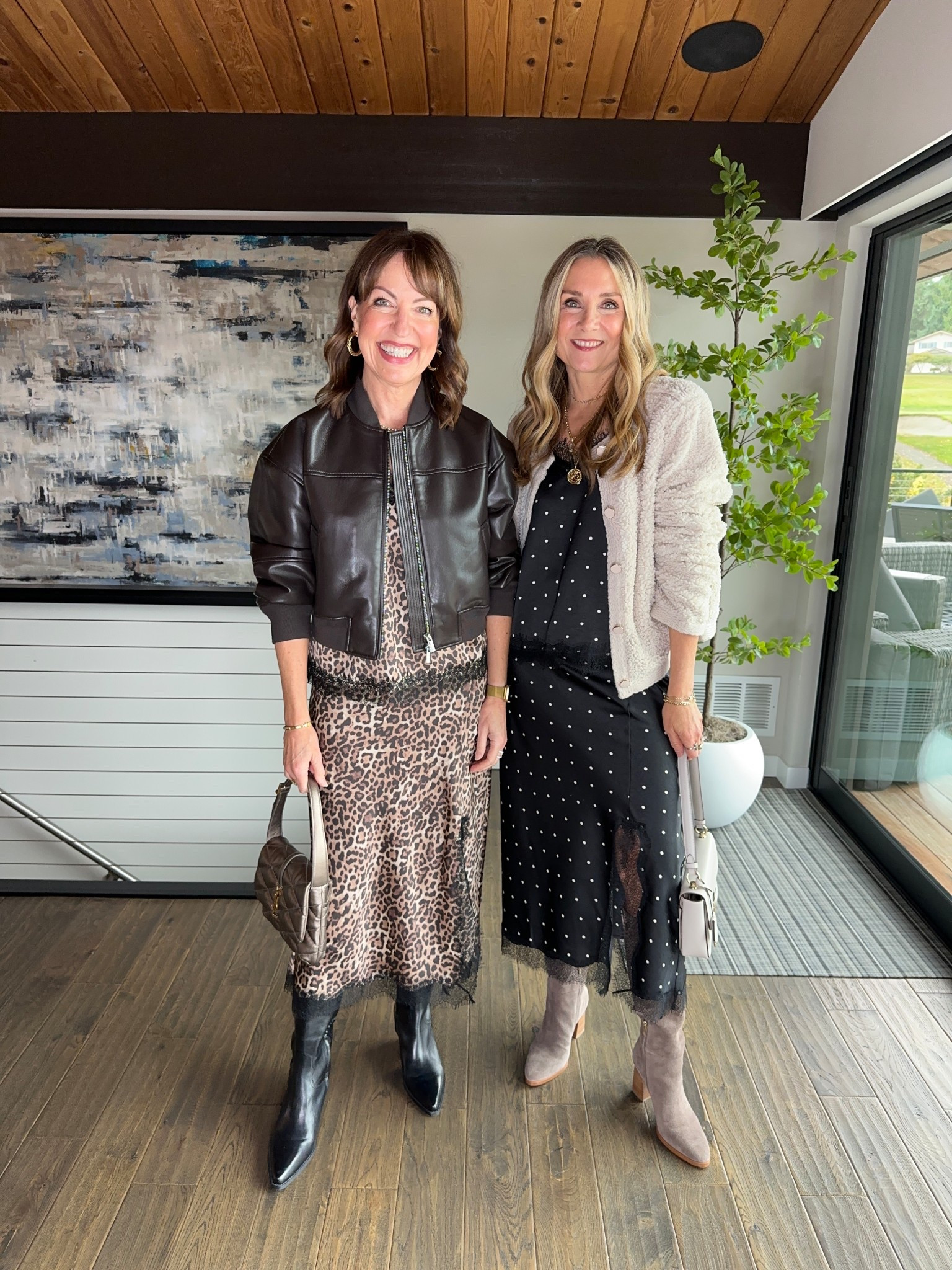 It’s so fun to have a matching set to style! These satin cami/skirt sets combine fun fall trends..animal print, polka dots, and lace trim detail! You can break up the set to take these pieces from casual to dressy! Which outfit is your favorite! 
 
Fall outfit, thanksgiving outfit 



#LTKSaleAlert #LTKOver40 #LTKFindsUnder50