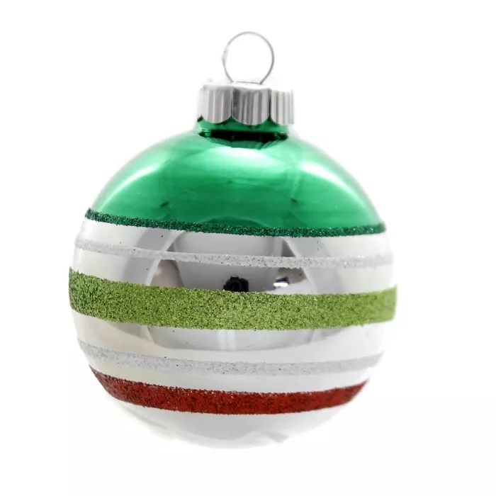 Shiny Brite 3.0" Hs Dec Rounds With Figures. Santa Snowman  -  Tree Ornaments | Target