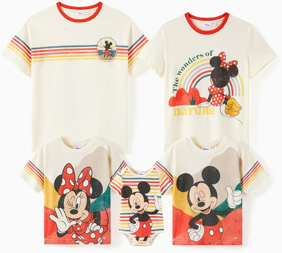 Disney Mickey and Friends Family Matching Classic T-Shirt Personalized Family Outfit | Amazon (US)