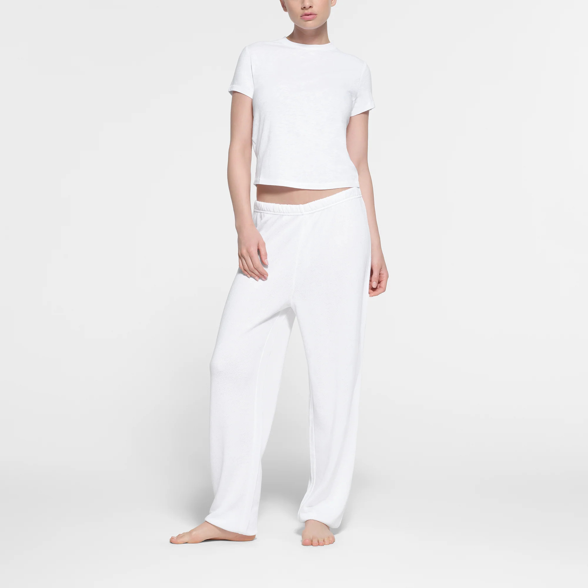 SKIMS T-Shirt | White | 2XS | Worn In Jersey | SKIMS (US)