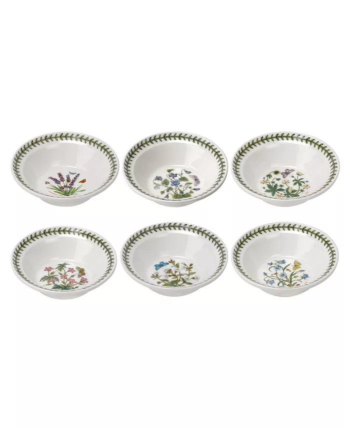 Botanic Garden Assorted Motifs Oatmeal and Soup Bowl, Set of 6 | Macy's