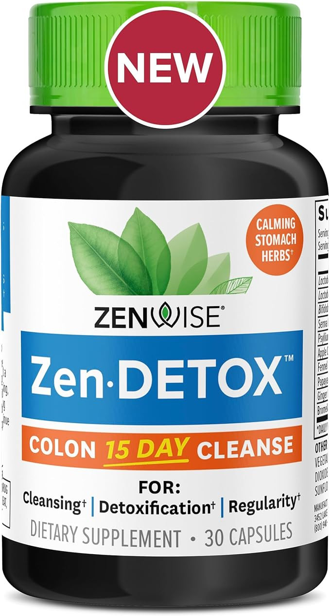 Zenwise Health 15 Day Cleanse – Detox & Colon Cleanse for Men & Women, Gut Cleanse Detox Pills ... | Amazon (US)