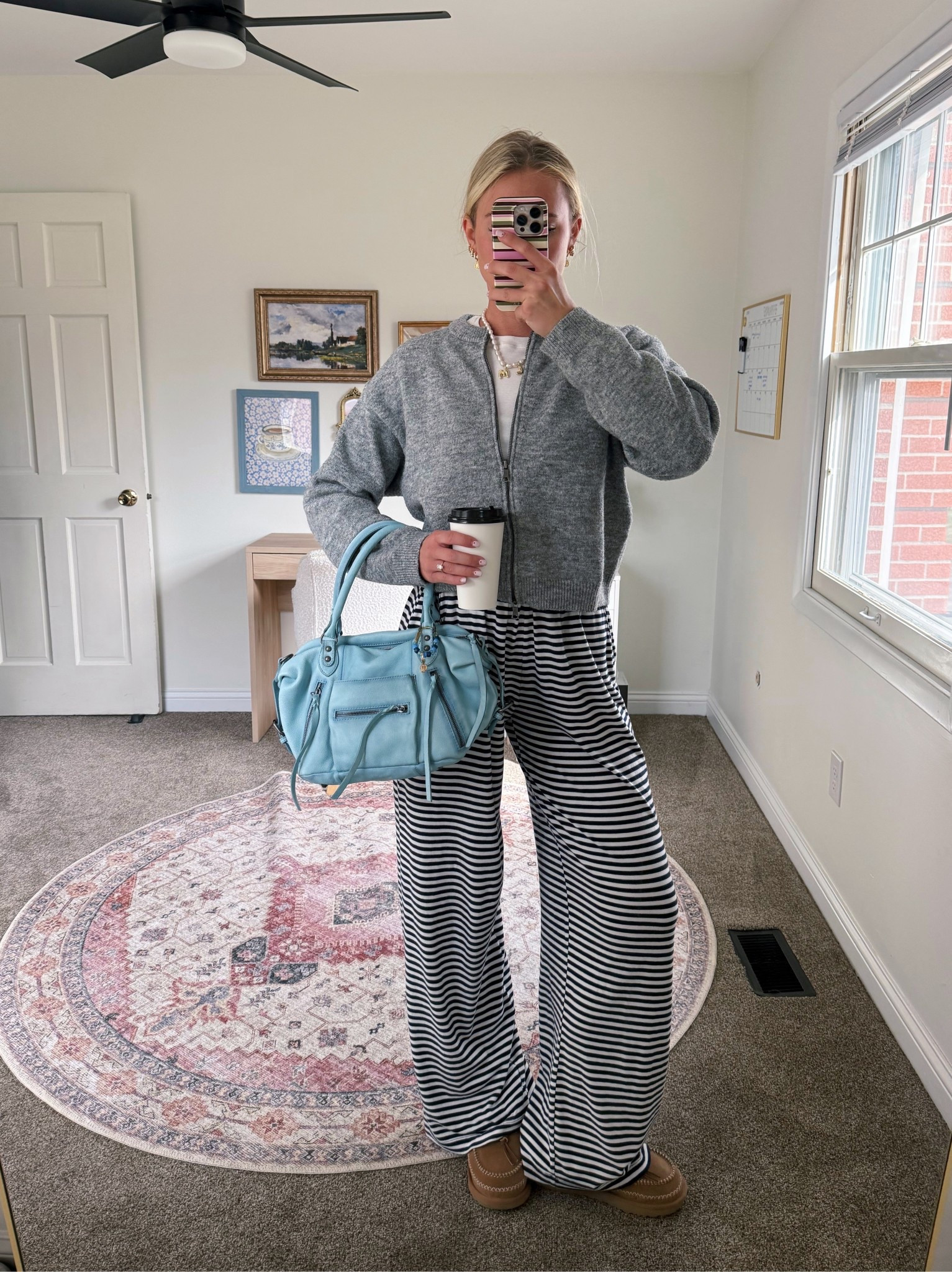Hair appointment fit 🩵☕️ medium in the sweater & small long in the pants!

#LTKActive #LTKTall #LTKootd