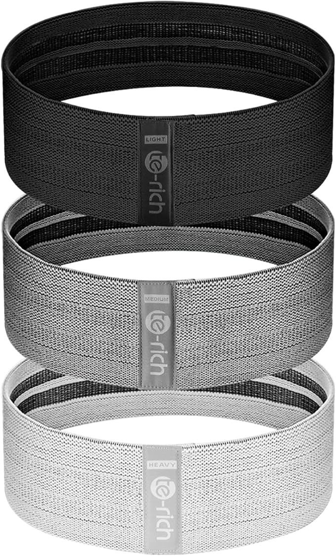 Te-Rich Resistance Bands, Fabric Booty Bands for Women, Cloth Workout Bands Resistance Loop Bands... | Amazon (US)
