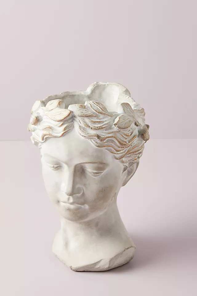 Grecian Bust Pot | Anthropologie (US)