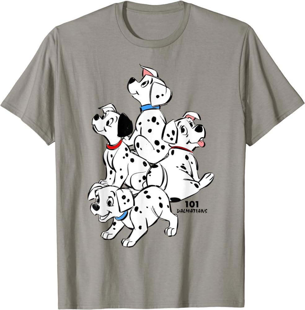 Disney 101 Dalmatians Group Shot Puppies T-Shirt | Amazon (US)