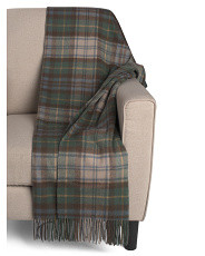 Made In England Tartan Plaid Lambswool Throw | TJ Maxx