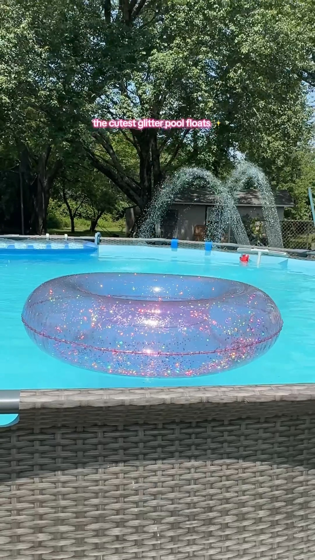 the cutest glitter pool tube #summer #summerfun #pool 

#LTKSeasonal #LTKFindsUnder50