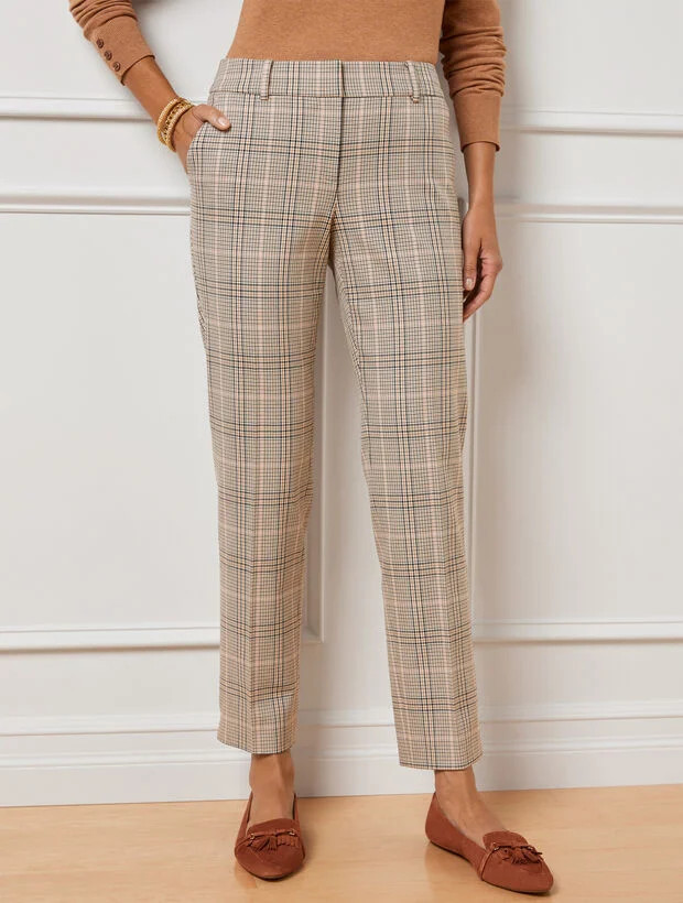 Talbots Hampshire Ankle Pants - Riverside Plaid | Talbots