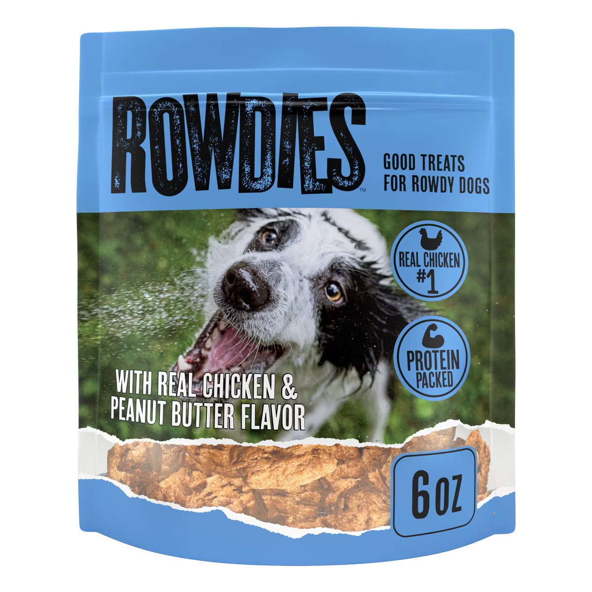 Rowdies Peanut Butter Flavor Dog Treats - 6oz | Target