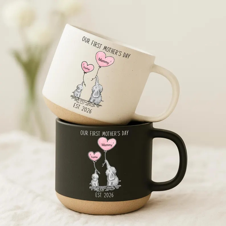Our First Mother's Day Pottery Mug, First Mothers Day Gift from Baby, New Mom Gift,First Time Mom... | Etsy (US)