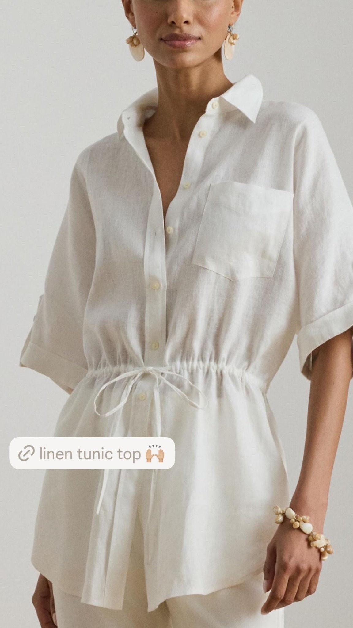 Linen tunic top🙌🏼

#LTKootd #LTKgrwm #LTKSeasonal