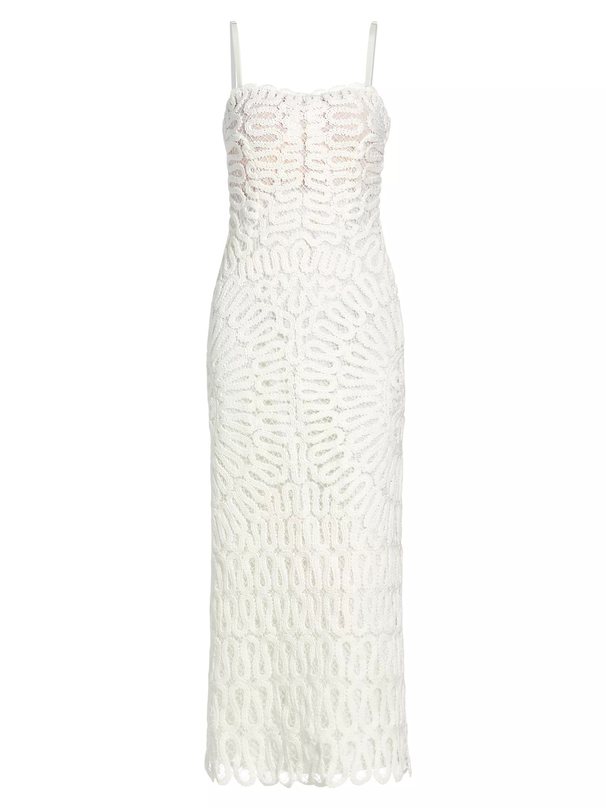 Elise Crocheted Midi-Dress | Saks Fifth Avenue