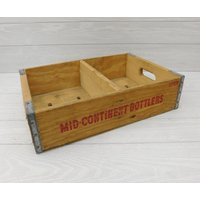Vintage Mid-Continent Wood Soda Bottle Crate - Farmhouse Storage Decor | Etsy (US)