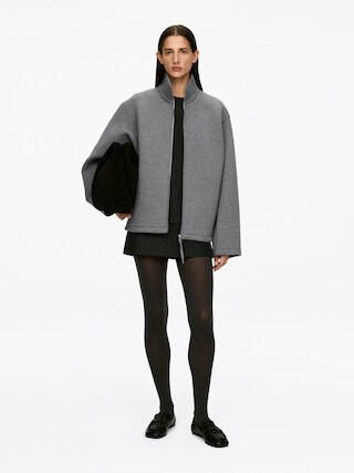 Scuba Jacket – Grey Melange – Women – ARKET GB | Arket UK