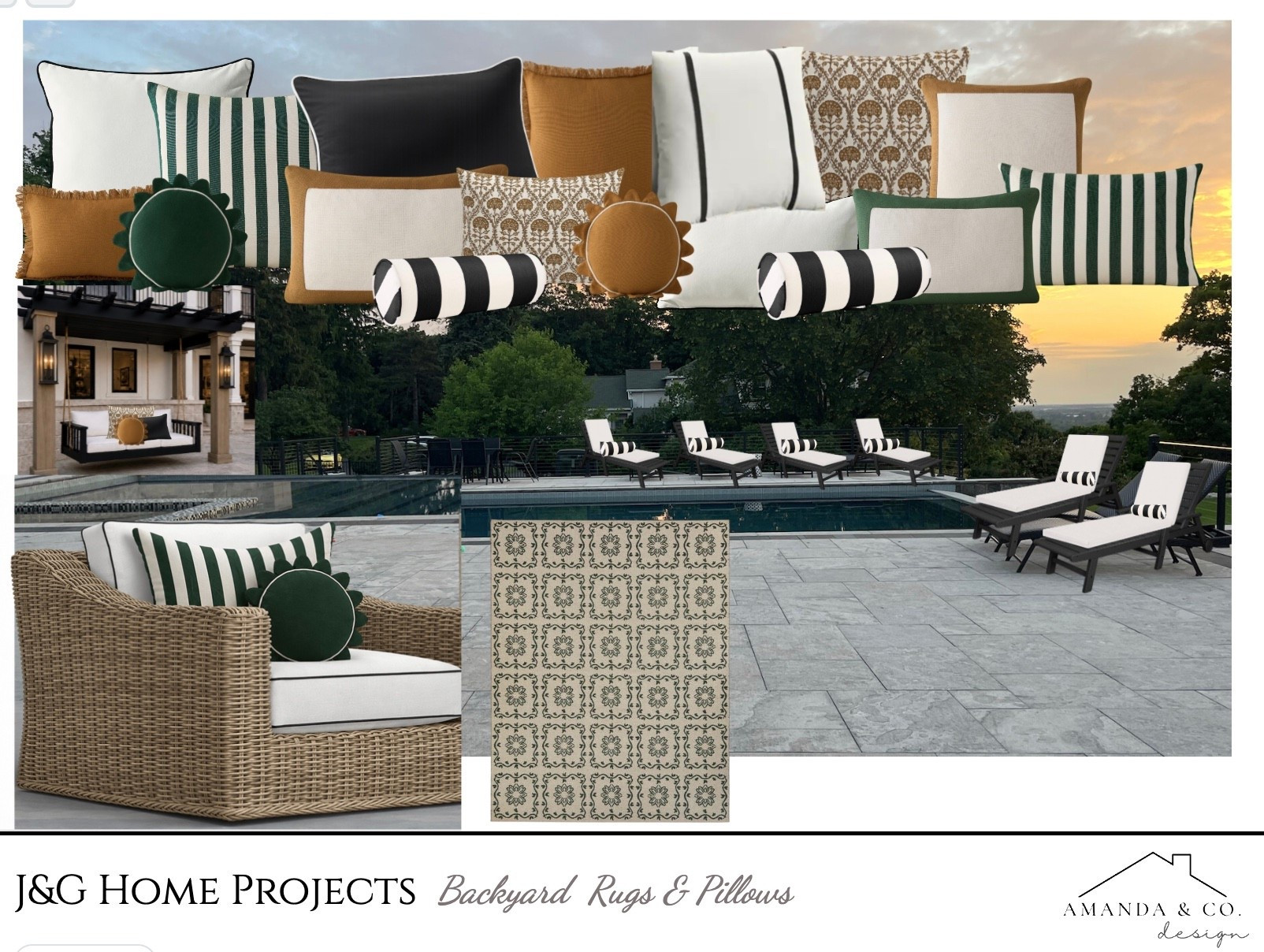 The finishing touches are what make an outdoor space feel designed.

Pillows and a rug are the easiest way to bring in color, texture, and personality without replacing your furniture. These are the pieces I chose to give this backyard a boutique hotel feel.

Save this for your next backyard refresh and shop all of my picks through my link.

#ltkhome #outdoorliving #amandaandcodesign

#LTKHome #LTKSeasonal #LTKstorytime