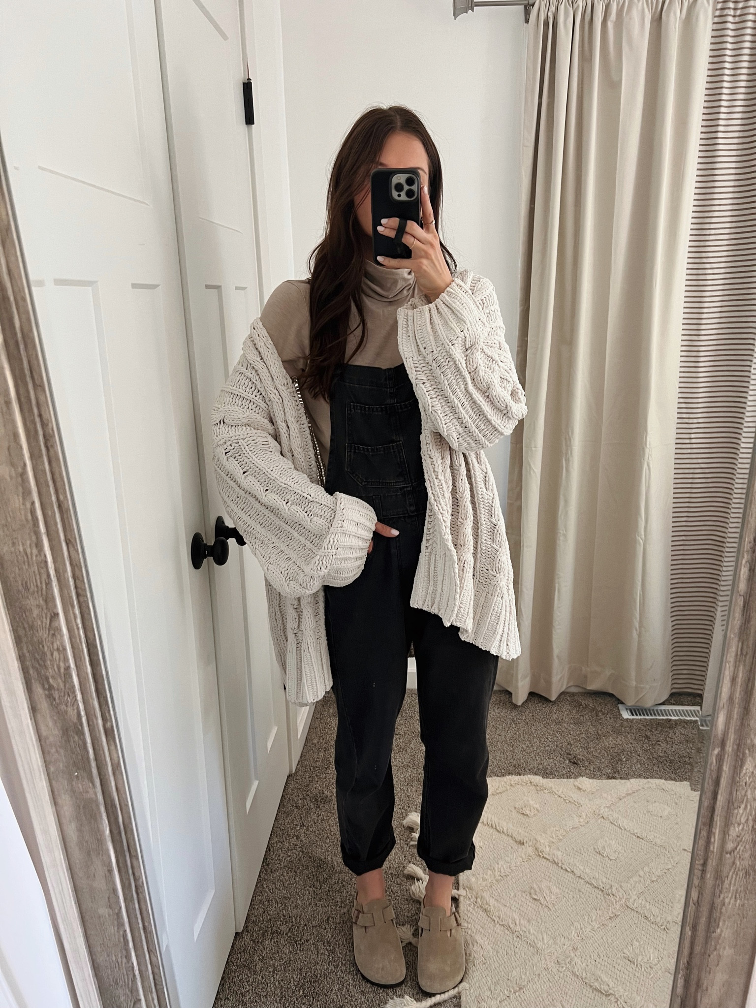 Wearing xs in turtleneck, such a good basic & comes in a few colors
Wearing xs in overalls 
Cardigan is old but linked similar! 
Also linked Liv’s outfit! 

Fall outfit
Birkenstock clogs
Boston clogs

#LTKSeasonal