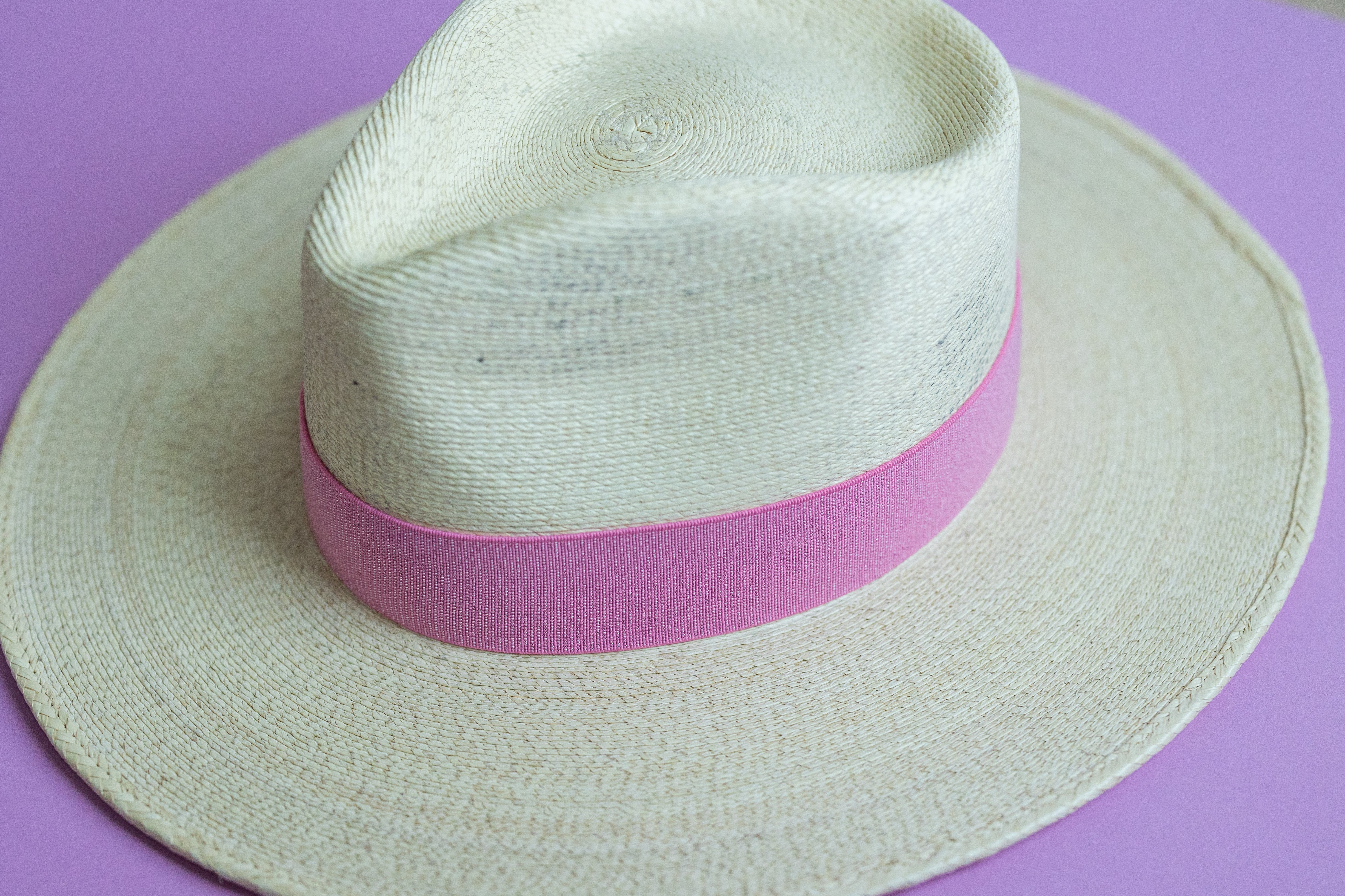 1.5” Pink Dotted Shimmer Hat Band | Bandette Bands