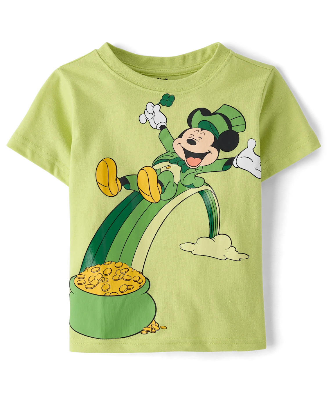 Baby And Toddler Boys Mickey Mouse™ St. Patrick's Day Graphic Tee - green | The Children's Place