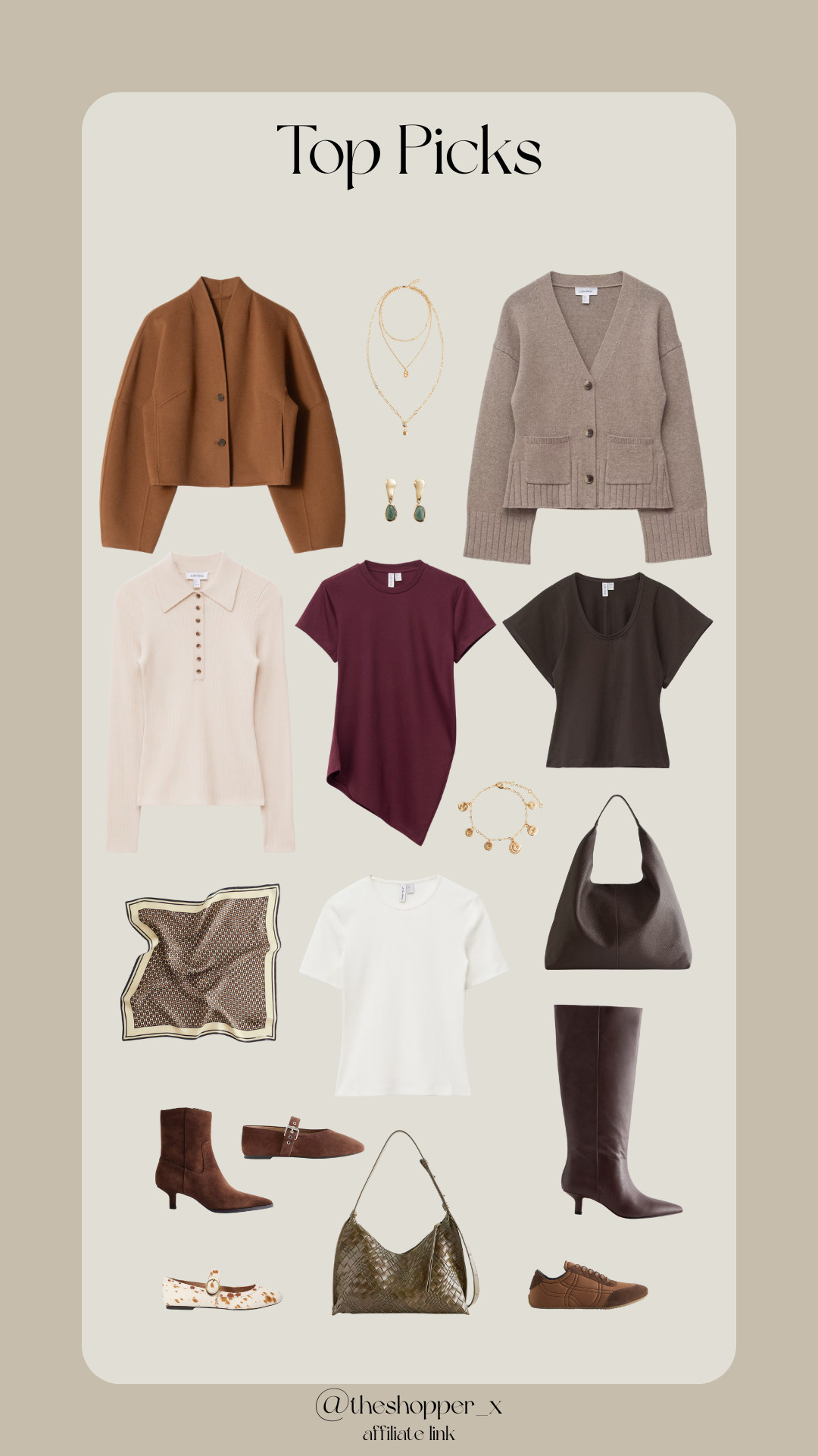 &Other Stories, Sale, New In, Autumn, Wool Jacket, Cardigan, Gold Necklace, Earrings, Scarf, Bag, Boots, Ballet Flats, Charm Bracelet, Asymmetric T-Shirt 

 #LTKuk #LTKautumn #LTKsale