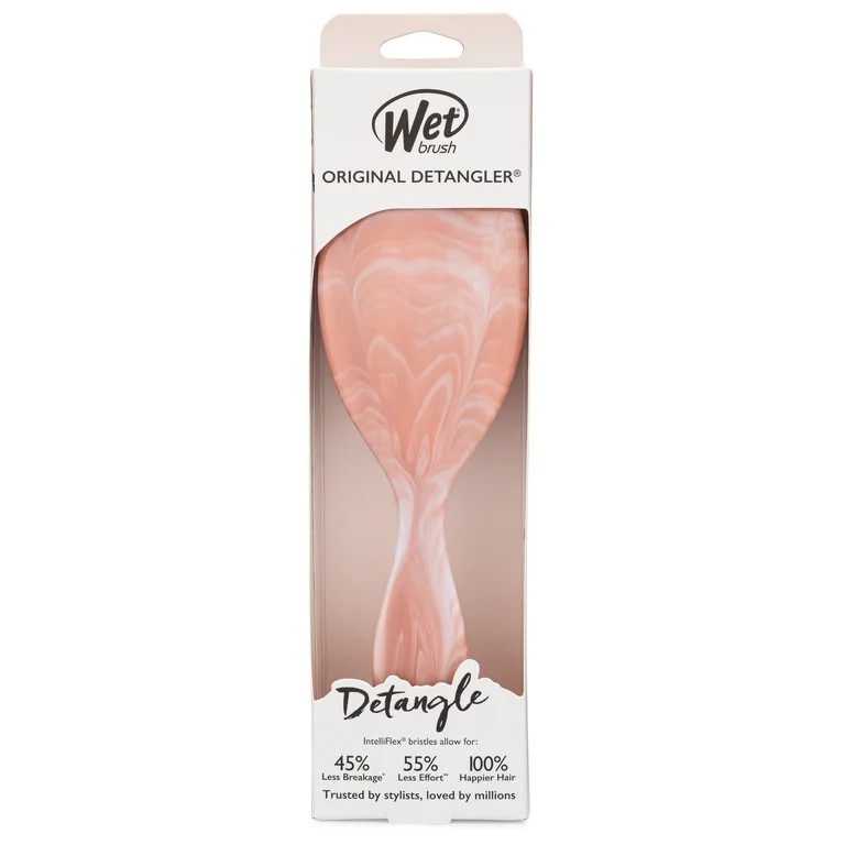 Wet Brush Original Detangler Hair Brush, For Wet or Dry Hair, Watercolor Waves Pink | Walmart (US)