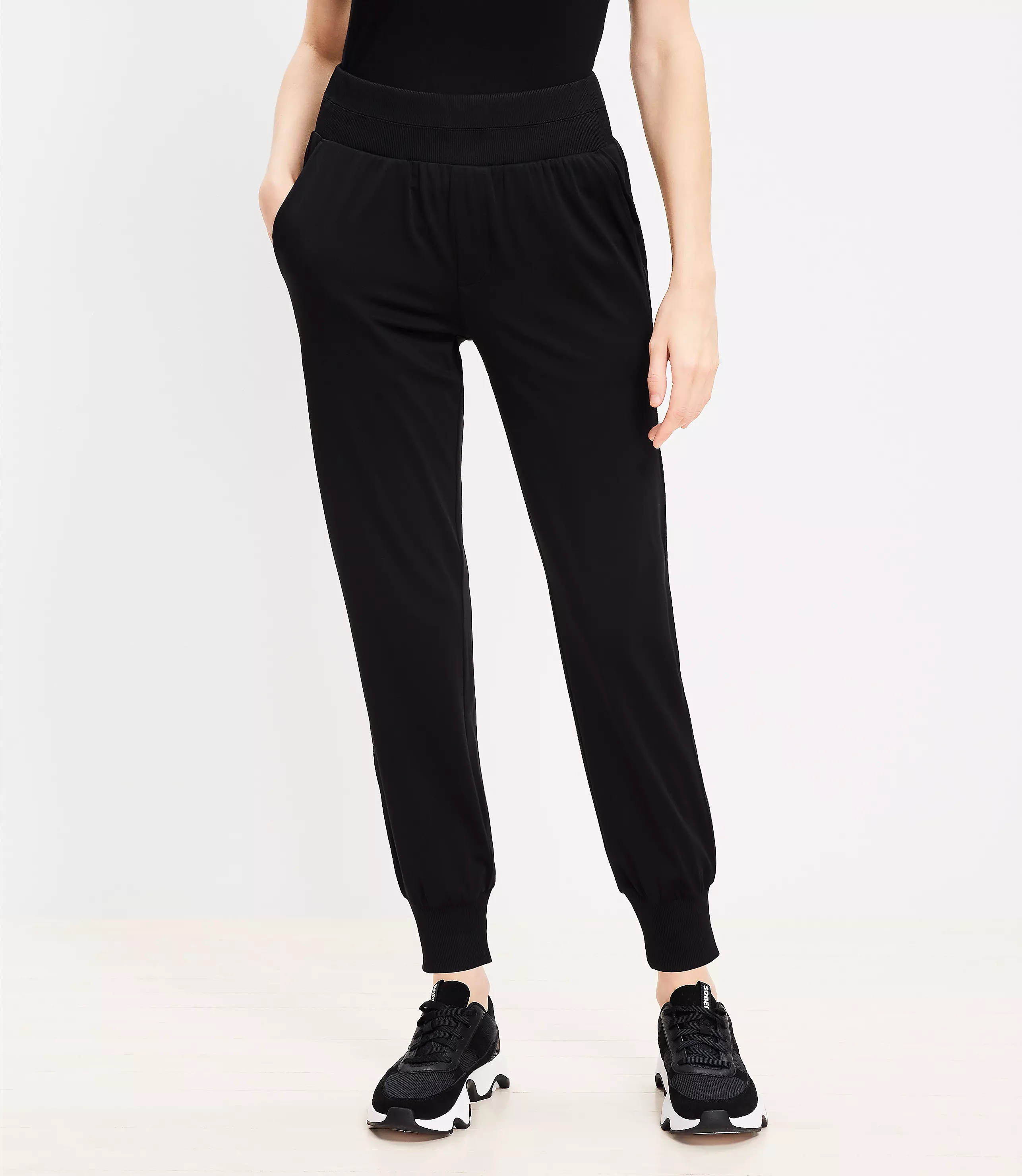 Lou & Grey Ribtrim Luvstretch Joggers | LOFT