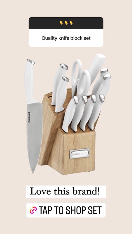 Knife set,
Kitchen find,
Knives for cooking,
Cuisinart C77SSW-12P,
Cuisinart Color Pro,
Collection 12 piece knife set,
White knives,
Stainless steel knives,
Black knives,
Red knives,
Gray knives,
Stainless steel knife set,
Knife block, 
Wedding gift,
Wedding registry.

#LTKwedding #LTKunder100 #LTKhome