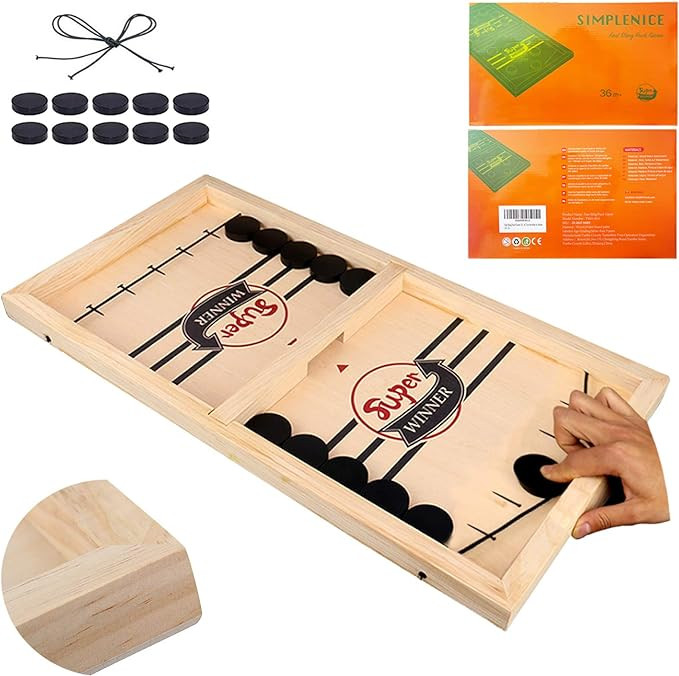 Fast Sling Puck Game,Sling Puck Game, Slingshot Games Toy,Paced Winner Board Games Toys for Kids ... | Amazon (US)