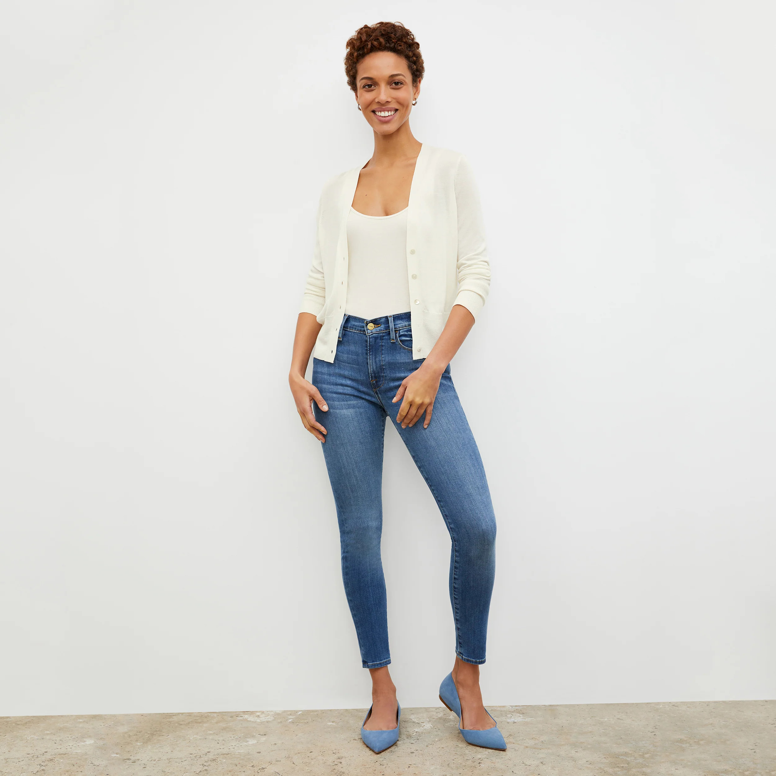 Rory Cardigan - Silk Jersey :: Cream | MM LaFleur