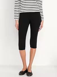 High-Waisted Fashion Layering Capri Legging | Old Navy (US)