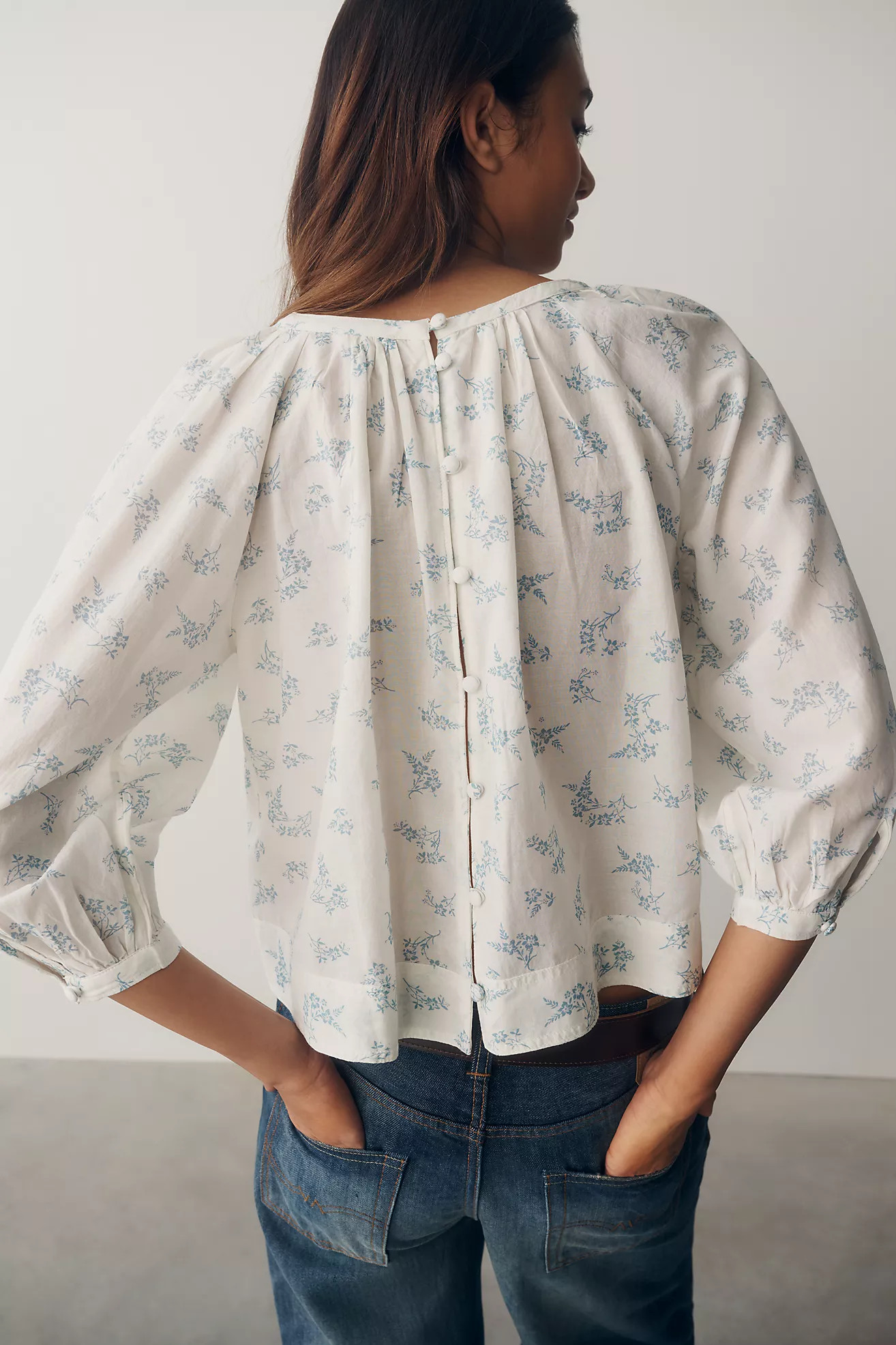 Smocked Babydoll Top | Anthropologie (US)