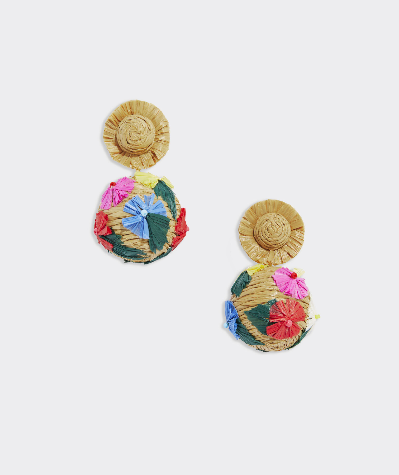 Floral Raffia Earrings | vineyard vines