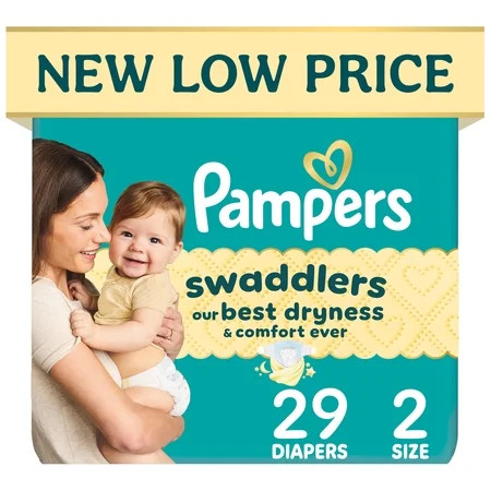 Pampers Swaddlers Diapers, Size 2, 29 Count (Select for More Options) | Walmart (US)