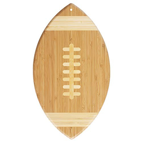 Totally Bamboo Football Shaped Bamboo Serving and Cutting Board, 14" x 8-1/2" | Amazon (US)