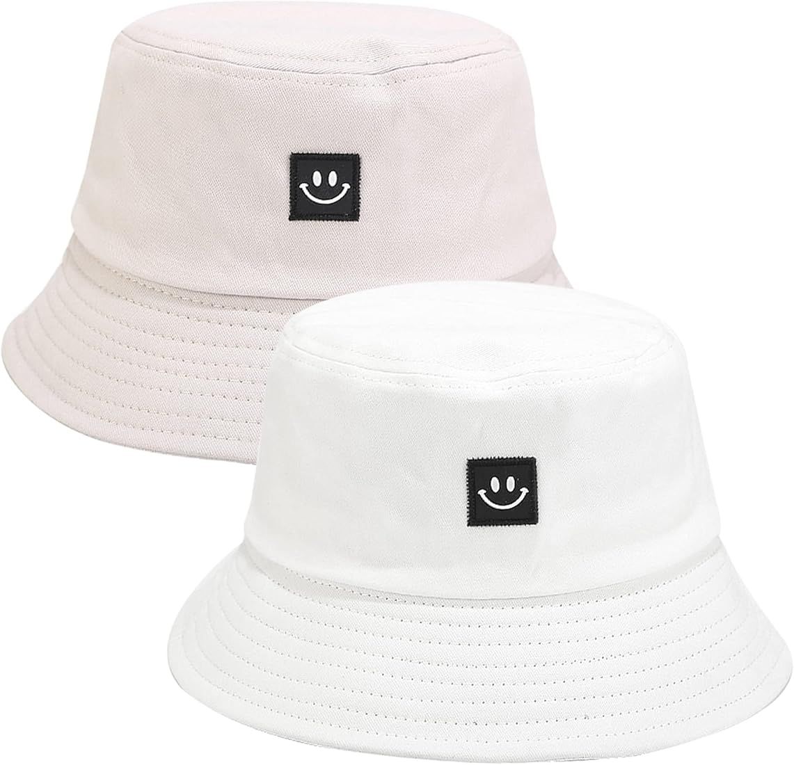 Umeepar Cotton Bucket Hat, 1 Pack or 2 Pack Packable Beach Sun Hat for Womens Men | Amazon (US)