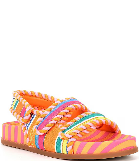 Siesta Rainbow Striped Fabric Dad Sandals | Dillard's